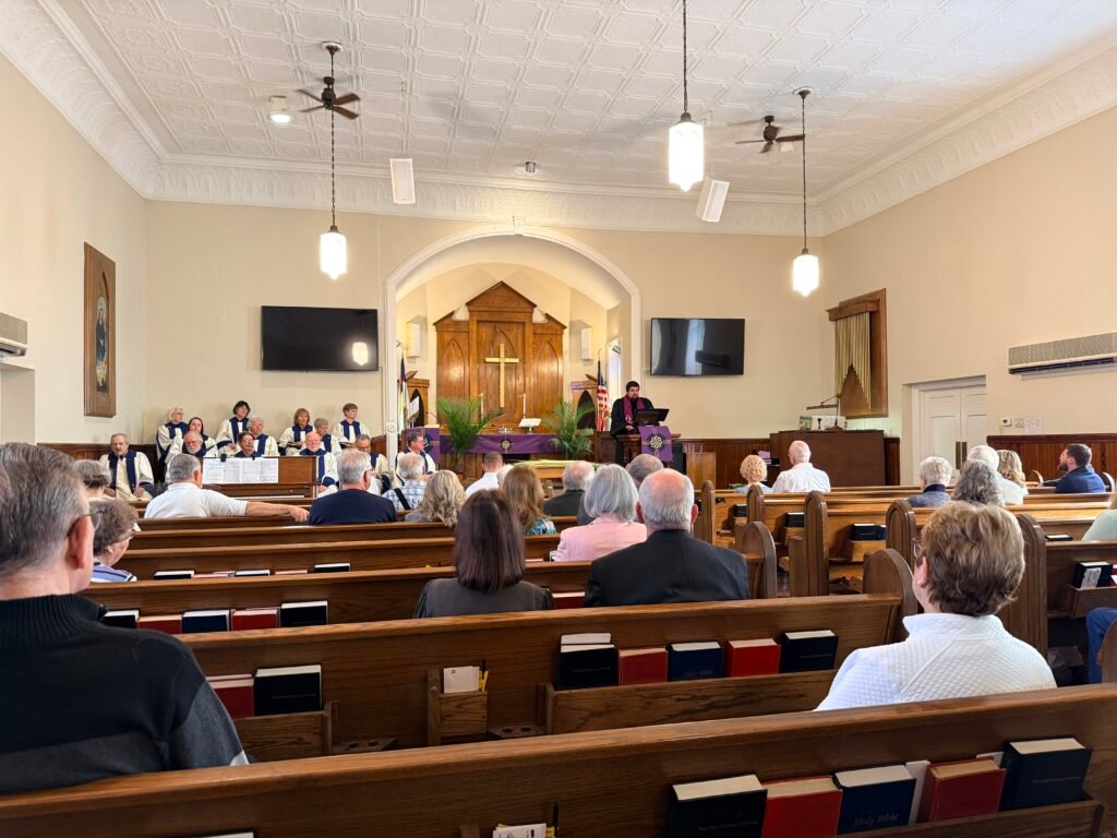 Church Service in Sanctuary